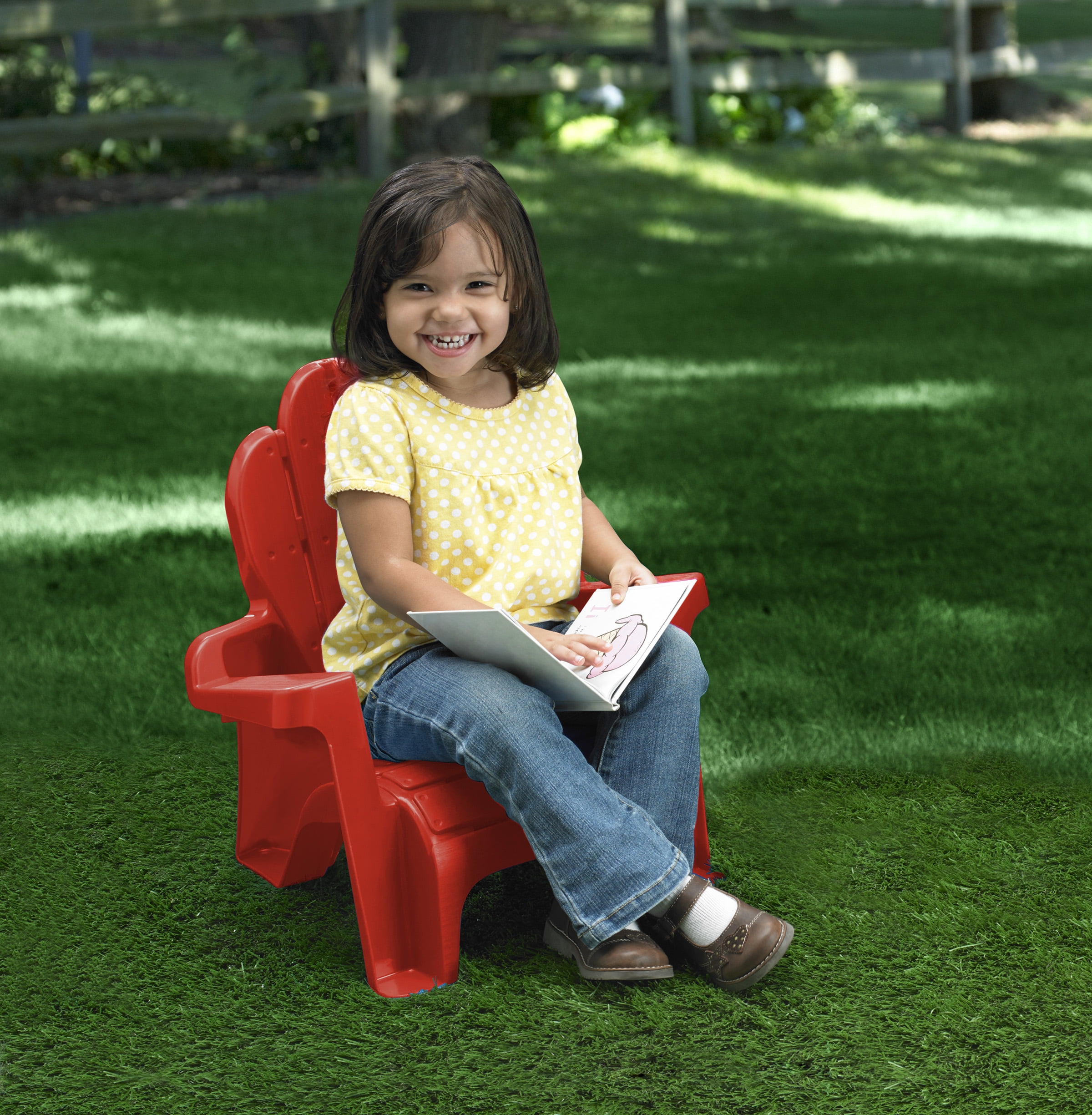 Red plastic online adirondack chairs walmart