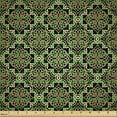 thumbnail image 2 of Ambesonne Abstract Fabric by the Yard Upholstery, Oriental Damask Motifs, 1 Yard, Charcoal Grey Almond, 2 of 5