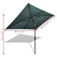 thumbnail image 2 of vidaXL Parasol 78.7"x118.1" Green Rectangular, 40771, 2 of 6