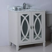 Bellaterra Home 30 in Single sink vanity-manufactured wood-light gray