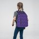 thumbnail image 5 of Disketp purple argyle Mochila Ligera e Impermeable, Mochila de Día Resistente para Viajes, Senderismo y Uso Diario para Hombre y Mujer, 5 of 7