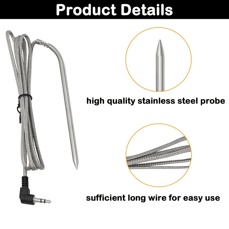 2 Pack Replacement For Meat Probe Sensor Pit Boss Pellet Grills Smokers Stove 2 Pack Replacement For Meat Probe Sensor Pit Boss Pellet Grills Smokers Stove