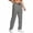 Gray, variant on Track Pants for Men Athletic Stretch Pants with Zipper Pockets Quick Dry Joggers Workout Running Trousers Gray,2xL