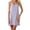 Purple, variant on Women's V Neck Basic Adjustable Spaghetti Strap Cami Mini Dress Black XL