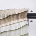 thumbnail image 5 of Sage Green Ombre Valance Curtains for Kitchen/Living Room/Bathroom/Bedroom Window, Rod Pocket Small Topper Half Short Window Curtains Voile Sheer Scarf, Modern Abstract Geometric Art 54"x18", 5 of 8