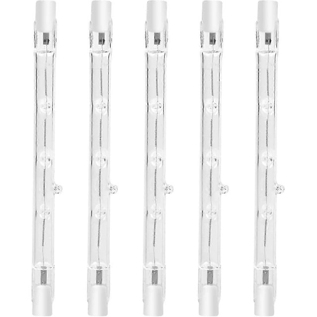 100W 118mm R7s Dimmable Halogen Pencil Bulb Warm White 2800K r7s Linear 1500lm Spotlight AC220-240V(5pcs)
