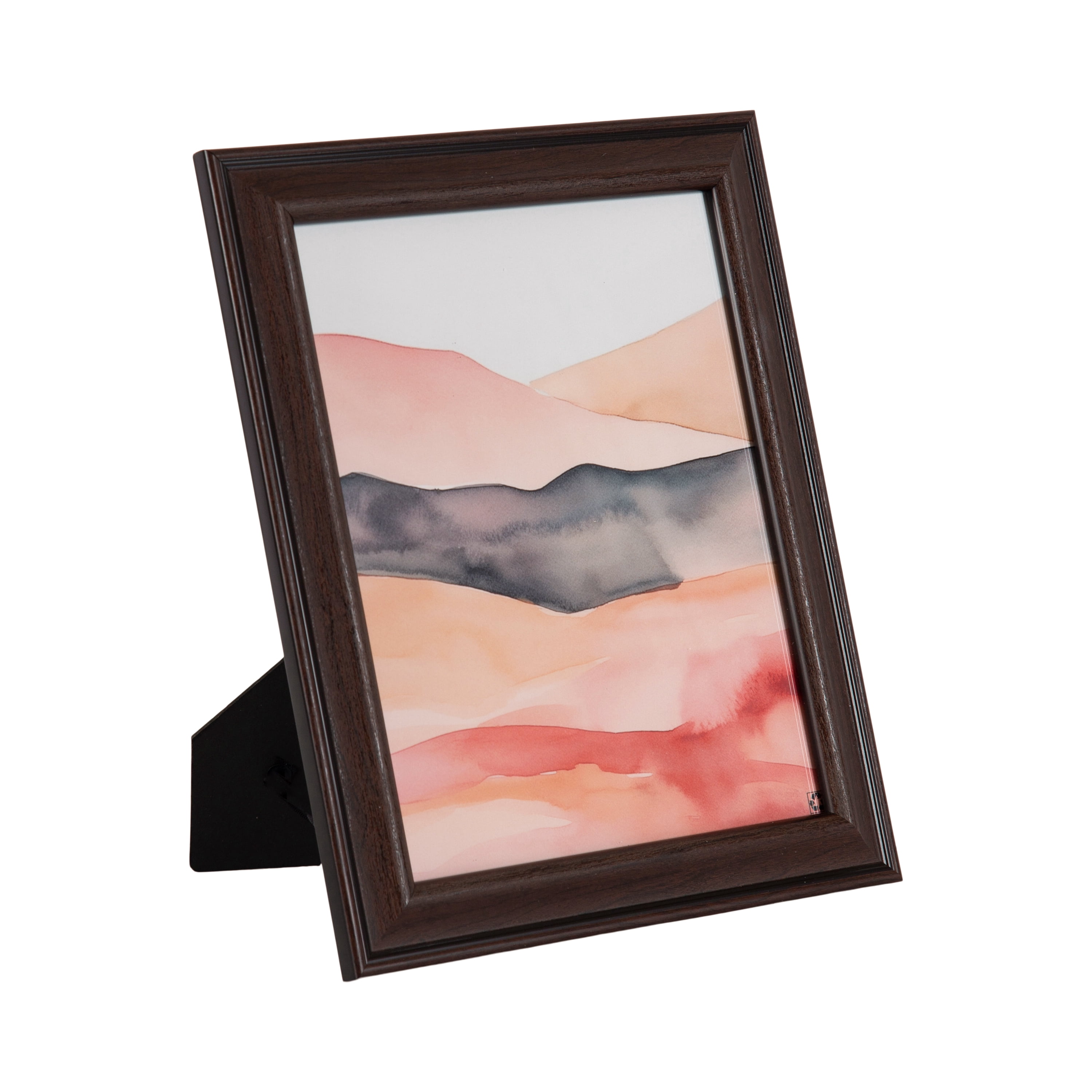 DesignOvation 8x10 Cherry/Black Decorative Tabletop Picture Frame