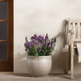 thumbnail image 4 of Mainstays Sienna 15.5" x 15.5" x 13" Round Birch Gray 100% Recycled Resin Planter, 4 of 10