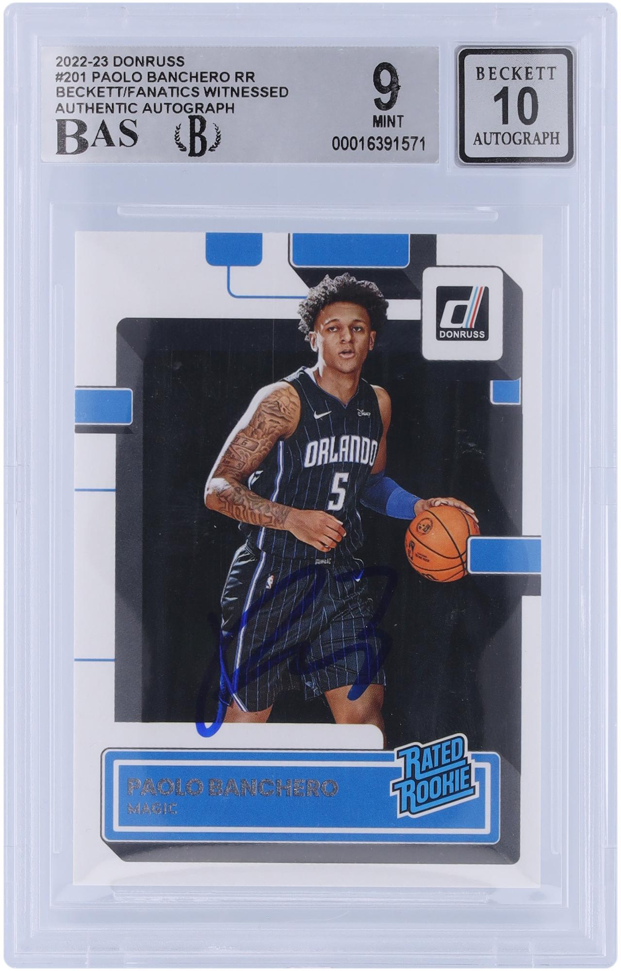 Paolo Banchero Orlando Magic Autographed 16