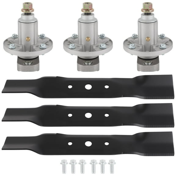 ECCPP Lawn Mower Deck Parts Rebuild Kit 48" Deck Rebuild Kit Compatible for 3 Blades 3 Spindle Assembly Set 48" Deck for John Deere L130 L120 Mowers GY20785 GX20250