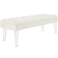 thumbnail image 2 of Modway Valet Performance Velvet Bench in Ivory, 2 of 5