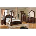 thumbnail image 4 of Furniture of America Arthur Canopy Bed, California King, Brown Cherry, 4 of 4