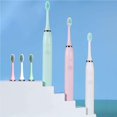 thumbnail image 4 of Electric Sonic Toothbrush with 8 Replacement Brushes Waterproof Electric Toothbrush with Soft High Density Bristles, 4 of 9