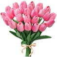 thumbnail image 2 of 20PCS Tulips Artificial Flowers Real Touch Tulips Flowers for Decoration 13.5" Tulips Flowers Bulk Artificial Tulips Flowers for Vase Centerpieces Home Wedding Bouquet, 2 of 7