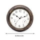 WJSXC Outdoor Garden Rétro Horloge Étanche Mesure de Température Hygromètre 12 Pouces – image 3 sur 3
