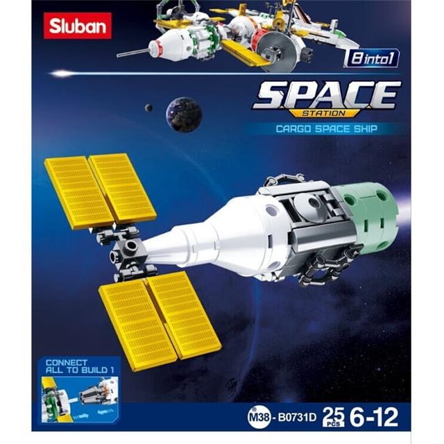 Sluban SPACE - Kit de Construction de Vaisseau Spatial Cargo (61 Pcs)