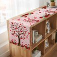 thumbnail image 6 of Table Runners 90 Inches Long Dress Scarves, Valentine's Day Farmhouse Coffee/Dining/Kitchen Table Runner for Living Room, Pink Romantic Red Love Trees Roses 13x90 Inch, 6 of 9