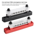 thumbnail image 3 of Scienceny Paquete de 2 barras de autobús de 6 vías AC 300V 130A para coche y barco con cubierta de acero inoxidable M4, accesorios de bloque de Bombillas para automóviles, 3 of 6