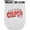 White, variant on Not Today Cupid, Anti Valentines Day Art Merch Gift, White 12oz Wine Tumbler