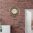 thumbnail image 2 of Jingsheng Retro Wall Clock Silent Stylish Decorative for Decor Dining Room Restaurant Gold, 2 of 8