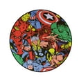 thumbnail image 2 of The Furniture King Bar Stool Black Metal with a Comic Superhero Themed Decal (Avengers - Black), 2 of 2