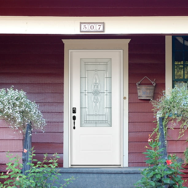 Leavader 36" x 80" Right Hand Inswing Fiberglass Front Exterior Prehung