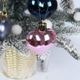 thumbnail image 4 of CSCHome 12PCS Christmas Tree Ornaments Christmas Glossy and Matte Colored Hearts Hanging Decoration for Christmas Tree Holiday Wedding Party Decor, 4 of 8