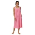 thumbnail image 3 of Aria Women's Sleeveless Long 100% Cotton Nightgown in 46", Sizes XS to 5X, 3 of 7