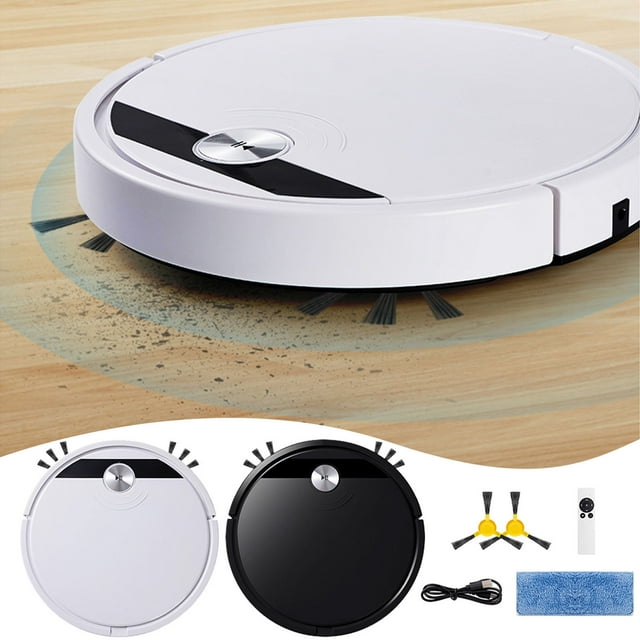 Xihbxyly Robot Aspirador y Trapeador Combinado, con Aplicación y Control Remoto, Autocargable, Potente Succión, Limpia Alfombras y Pelos de Mascotas, Navegación Inteligente, 90 Minutos de Autonomía,