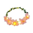 thumbnail image 4 of Tocado de corona floral jinwen crisantemo para fotografía escénica rosa, 4 of 8