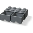 thumbnail image 4 of LEGO Brick Drawer with 8 Knobs - Dark Grey, 4 of 5