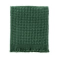 thumbnail image 2 of Manta tejida con diseño bohemio de Blanket CREVENT, 127 x 152 cm, color verde suave, 2 of 5