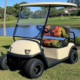 thumbnail image 3 of Pzuqiu Golf Cart Seat Covers 2 Piece Travel Sports Golf Cart Accessories Soft and Comfortable Keep Cool in Summer for EZGO TXT RXV Club Car DS, Hibiscus Flower, 3 of 7