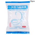 thumbnail image 1 of 10 Pcs Disposable Toilet Seat Covers Biodegradable Camping Closestool Mat 10pcs, 1 of 5