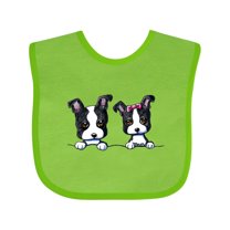 Inktastic Boston Terriers (dark Apparel) Boys or Girls Baby Bib