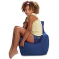 thumbnail image 5 of Posh Creations Pasadena Bean Bag Chair, Kids, 1.8 ft, Navy, 5 of 6