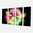 thumbnail image 2 of Large Circle with Yellow Curves - Floral Canvas Art Print, 2 of 3