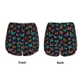 thumbnail image 3 of Xecao Multicolored Butterflies for Double-layer Running Short for Women, Perfect for Gym, Tennis, and More, Featuring a Convenient Pocket-Large, 3 of 7
