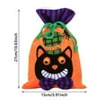 thumbnail image 2 of Halloween Fabric Gift Treat Bags,Drawstring Candy Bags for Home Decoration,Hand-held Pumpkin,Witch Bag,Party Holiday Decorations, 2 of 4