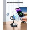 thumbnail image 2 of Estación de carga 3 en 1 para dispositivos Apple Soporte de cargador rápido Mag-Safe de 18 W Estación de carga inalámbrica magnética para iPhone16 15 14 13 12 Pro/Pro Max/Plus/Mini AirPods 2/3/Pro iWa, 2 of 5