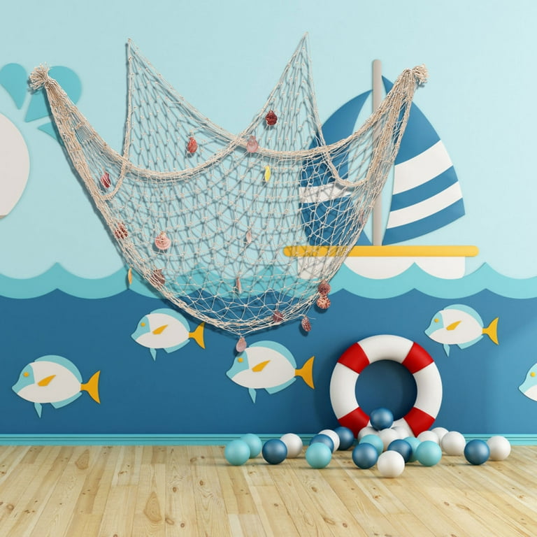 Buy Mediterranean Decorative Fishing Net with Shells Nautical Home Wall  Party Beach Scene Hanging Decor Online at desertcartZimbabwe