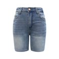 thumbnail image 4 of CHWGFWL Stretchy Capris for Women Women Mid Rise Ripped Stretchy Jeans Shorts Casual Denim Shorts Denim Shorts for Women(Blue2,M), 4 of 5