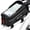 Black - New Version, variant on AUTOWT Bike Front Frame Bag - 1.5L Waterproof Pouch with Reflective Design & TPU Touch-Screen
