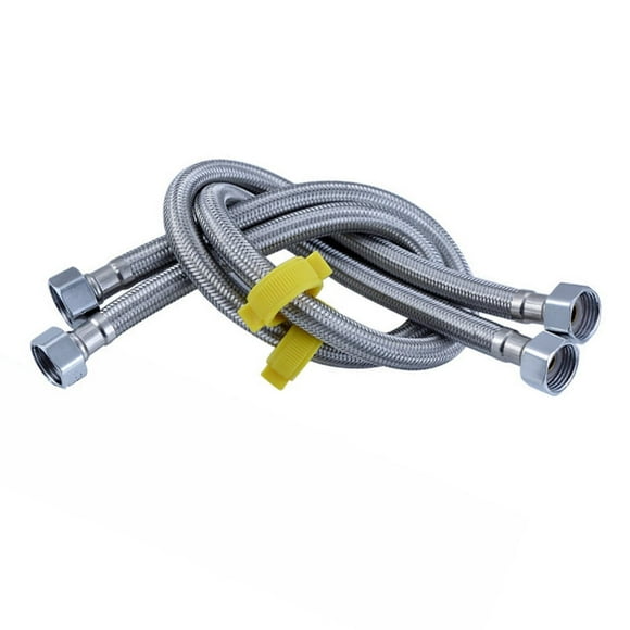 2 Pcs Water Heater Pipe Silver Water Heater Hose Water Heater Connectors Toilet Connector
