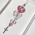 thumbnail image 5 of Giaone Cute Bowknot Heart Bead Keychain Pendant Hanging Decoration Keyring Charm, 5 of 20
