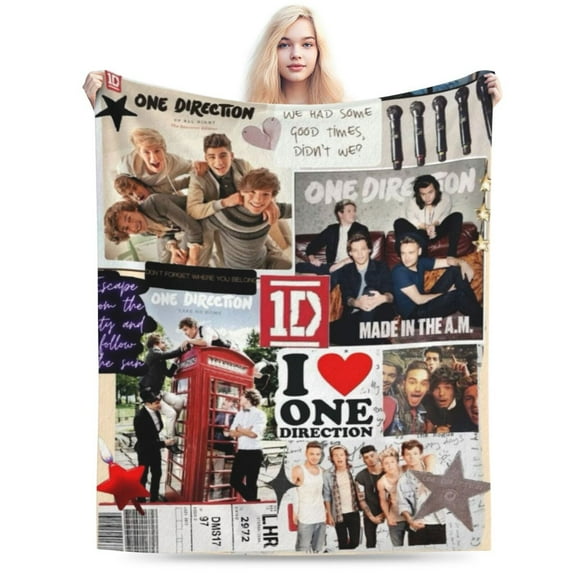 Soft Fleece Plush Throw One Direction Fluffy Blanket for Couch Sofa Bed Office 40"x30"