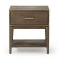 thumbnail image 2 of Plank+Beam Solid Wood Nightstand with 1 Drawer, Contemporary Side Table for Bedroom, Clay, 2 of 9