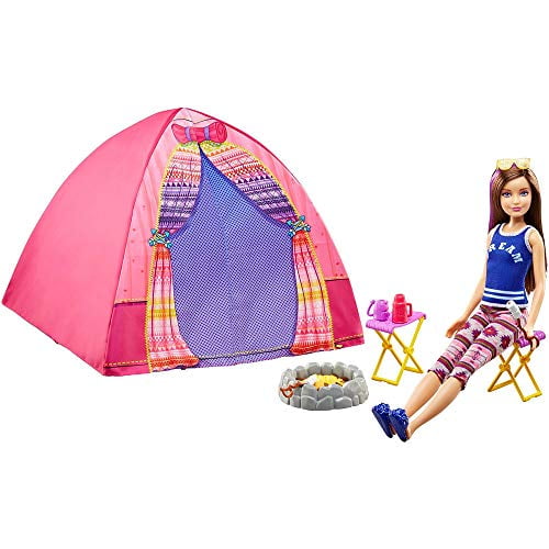 Mattel Barbie Camping Amusant Skipper Poupée et Accessoires Jeu W / Tente et Chaises