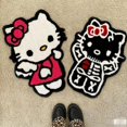 thumbnail image 3 of New Sanrio Hello Kitty Cartoon Rug Bedroom Bedside Decoration Anime Carpet Kawaii Plush Living Room Foot Mat, 3 of 5