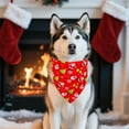 thumbnail image 5 of LIORAGLJ 25.6x16.5in Reversible Christmas Dog Scarf with Double-Sided Patterns for Pets Holiday Bib for Cats Dogs for Festive Events Photo Sessions and Daily Use, 5 of 6